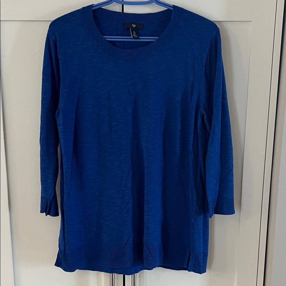 GAP Royal Blue Long Sleeve Women's Top